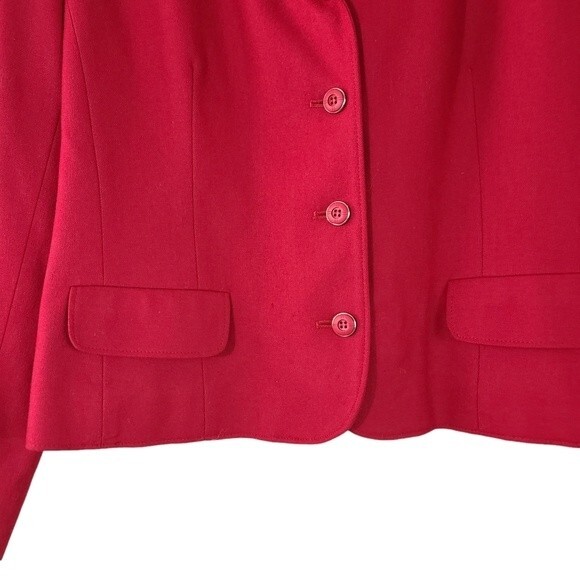 Pendleton 100% Virgin Wool Red Blazer - Picture 5 of 9